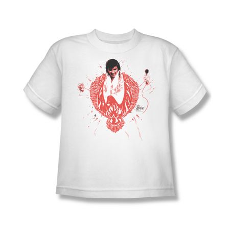 Elvis Presley Shirt Kids Red Pheonix White T-Shirt