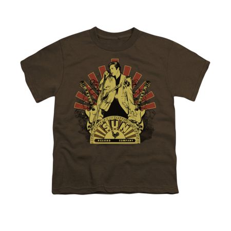 Elvis Presley Shirt Kids Rising Brown T-Shirt