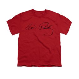 Elvis Presley Shirt Kids Signature Sketch Red T-Shirt Elvis Presley Shirt Kids Signature Sketch Red T-Shirt