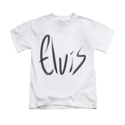 Elvis Presley Shirt Kids Sketchy Name White T-Shirt Elvis Presley Shirt Kids Sketchy Name White T-Shirt