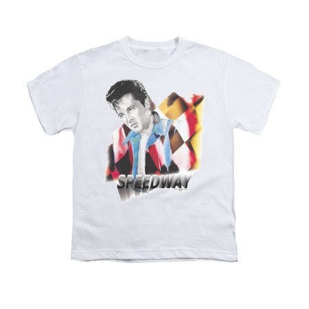 Elvis Presley Shirt Kids Speedway White T-Shirt