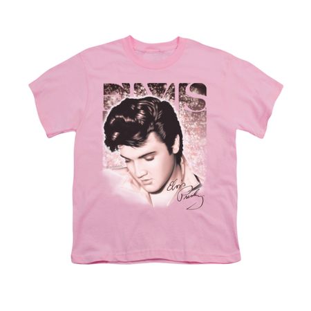 Elvis Presley Shirt Kids Star Light Pink T-Shirt