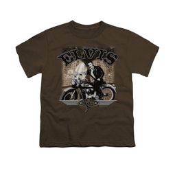 Elvis Presley Shirt Kids TCB Cycle Coffee T-Shirt