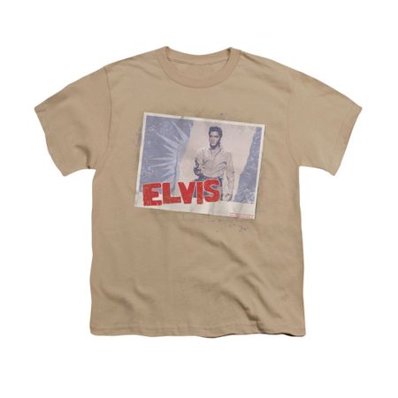 Elvis Presley Shirt Kids Tough Guy Poster Sand T-Shirt