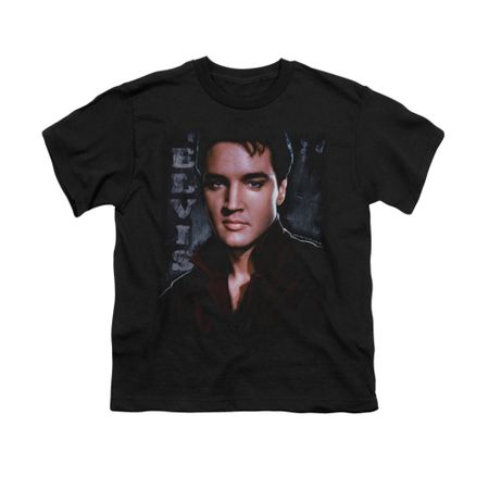 Elvis Presley Shirt Kids Tough Poster Black T-Shirt