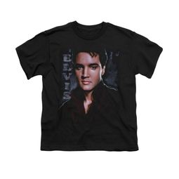 Elvis Presley Shirt Kids Tough Poster Black T-Shirt