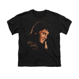 Elvis Presley Shirt Kids Warm Portrait Black T-Shirt Elvis Presley Shirt Kids Warm Portrait Black T-Shirt