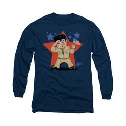 Elvis Presley Shirt Lil GI Long Sleeve Navy Tee T-Shirt Elvis Presley Shirt Lil GI Long Sleeve Navy Tee T-Shirt
