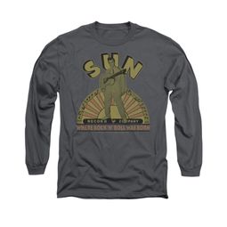 Elvis Presley Shirt Logo Music Long Sleeve Charcoal Tee T-Shirt Elvis Presley Shirt Logo Music Long Sleeve Charcoal Tee T-Shirt