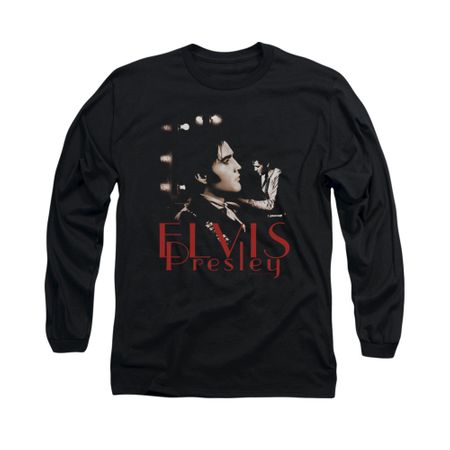 Elvis Presley Shirt Memories Long Sleeve Black Tee T-Shirt