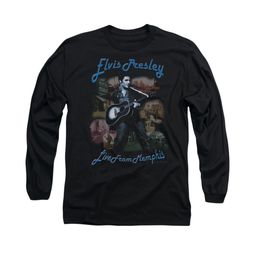 Elvis Presley Shirt Memphis Long Sleeve Black Tee T-Shirt