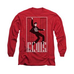 Elvis Presley Shirt One Jailhouse Long Sleeve Red Tee T-Shirt Elvis Presley Shirt One Jailhouse Long Sleeve Red Tee T-Shirt