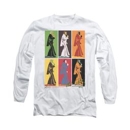 Elvis Presley Shirt Retro Boxes Long Sleeve White Tee T-Shirt Elvis Presley Shirt Retro Boxes Long Sleeve White Tee T-Shirt