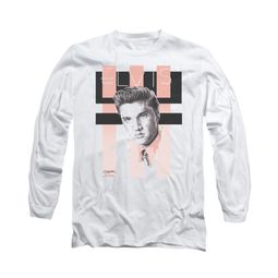 Elvis Presley Shirt Retro Long Sleeve White Tee T-Shirt Elvis Presley Shirt Retro Long Sleeve White Tee T-Shirt