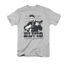 Elvis Presley Shirt Sheet Music Silver T-Shirt
