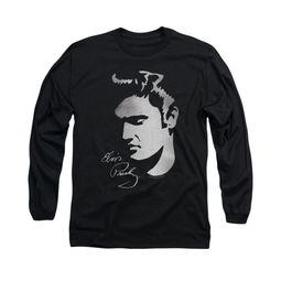 Elvis Presley Shirt Simple Face Long Sleeve Black Tee T-Shirt Elvis Presley Shirt Simple Face Long Sleeve Black Tee T-Shirt