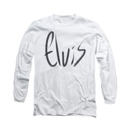 Elvis Presley Shirt Sketchy Name Long Sleeve White Tee T-Shirt Elvis Presley Shirt Sketchy Name Long Sleeve White Tee T-Shirt