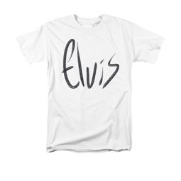 Elvis Presley Shirt Sketchy Name White T-Shirt Elvis Presley Shirt Sketchy Name White T-Shirt