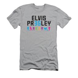 Elvis Presley Shirt Slim Fit 35 Colorful Silver T-Shirt