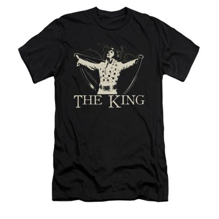 Elvis Presley Shirt Slim Fit Cape Black T-Shirt