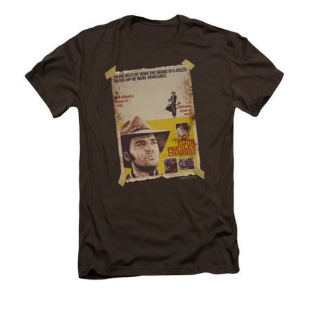 Elvis Presley Shirt Slim Fit Charro Coffee T-Shirt