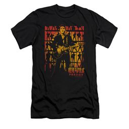 Elvis Presley Shirt Slim Fit Comeback Spotlight Black T-Shirt Elvis Presley Shirt Slim Fit Comeback Spotlight Black T-Shirt