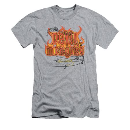 Elvis Presley Shirt Slim Fit Devil Athletic Heather T-Shirt
