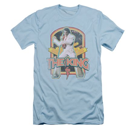 Elvis Presley Shirt Slim Fit Distresed Light Bulb T-Shirt