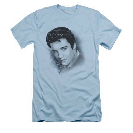 Elvis Presley Shirt Slim Fit Dreamy Light Blue T-Shirt