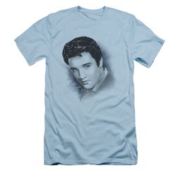Elvis Presley Shirt Slim Fit Dreamy Light Blue T-Shirt