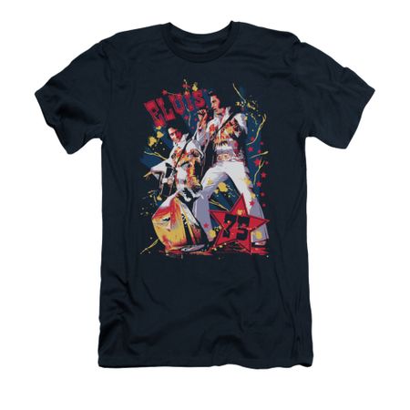 Elvis Presley Shirt Slim Fit Eagle Navy T-Shirt