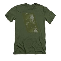 Elvis Presley Shirt Slim Fit Film Strip Olive T-Shirt