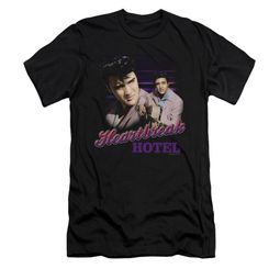 Elvis Presley Shirt Slim Fit Heartbreak Hotel Black T-Shirt Elvis Presley Shirt Slim Fit Heartbreak Hotel Black T-Shirt