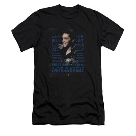 Elvis Presley Shirt Slim Fit Icon Black T-Shirt