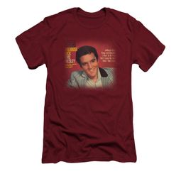 Elvis Presley Shirt Slim Fit Jailhouse Rock 45 Cardinal T-Shirt