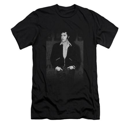 Elvis Presley Shirt Slim Fit Just Cool Black T-Shirt