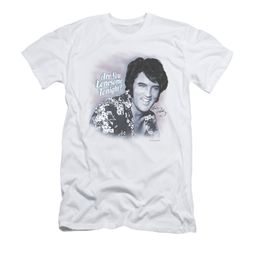 Elvis Presley Shirt Slim Fit Lonesome Tonight White T-Shirt