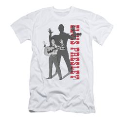 Elvis Presley Shirt Slim Fit Look No Hands White T-Shirt Elvis Presley Shirt Slim Fit Look No Hands White T-Shirt
