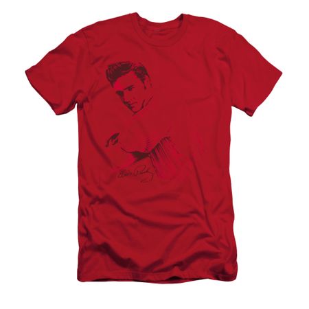 Elvis Presley Shirt Slim Fit On The Range Red T-Shirt