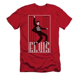 Elvis Presley Shirt Slim Fit One Jailhouse Red T-Shirt Elvis Presley Shirt Slim Fit One Jailhouse Red T-Shirt