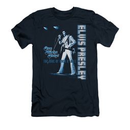 Elvis Presley Shirt Slim Fit One Night Only Navy T-Shirt Elvis Presley Shirt Slim Fit One Night Only Navy T-Shirt