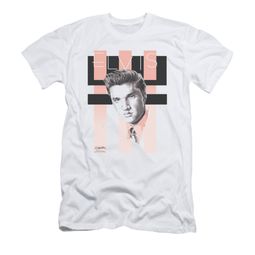 Elvis Presley Shirt Slim Fit Retro White T-Shirt Elvis Presley Shirt Slim Fit Retro White T-Shirt