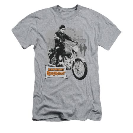 Elvis Presley Shirt Slim Fit Roustabout Athletic Heather T-Shirt