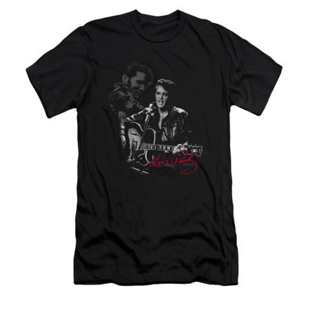 Elvis Presley Shirt Slim Fit Show Stopper Black T-Shirt