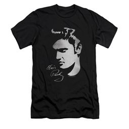 Elvis Presley Shirt Slim Fit Simple Face Black T-Shirt Elvis Presley Shirt Slim Fit Simple Face Black T-Shirt