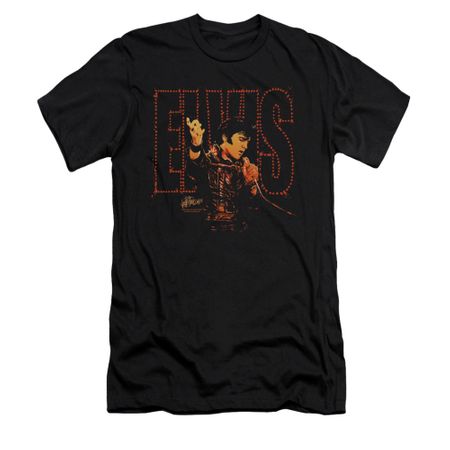 Elvis Presley Shirt Slim Fit Take My Hand Black T-Shirt