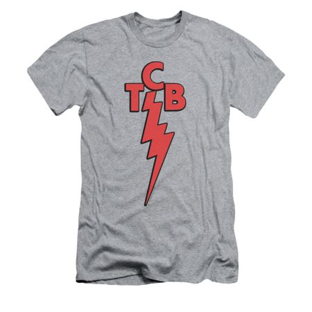Elvis Presley Shirt Slim Fit TCB Athletic Heather T-Shirt