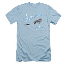 Elvis Presley Shirt Slim Fit Tender Eyes Light Blue T-Shirt