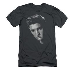 Elvis Presley Shirt Slim Fit True American Idol Charcoal T-Shirt Elvis Presley Shirt Slim Fit True American Idol Charcoal T-Shirt