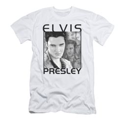 Elvis Presley Shirt Slim Fit Up Front White T-Shirt Elvis Presley Shirt Slim Fit Up Front White T-Shirt